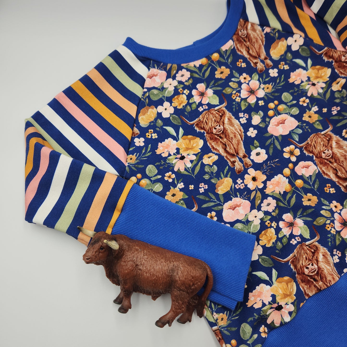 Highlands with Stripes Grow-with-me Crewneck