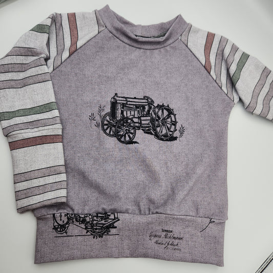 Antique Tractor Grow-with-me Crewneck