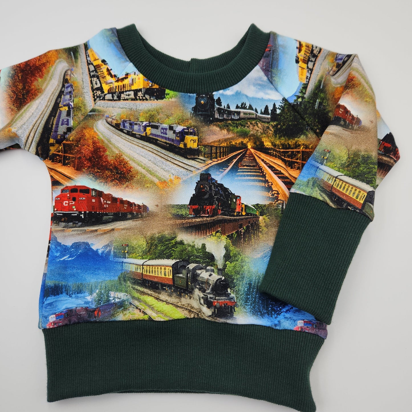 Trains Grow-with-me Crewneck