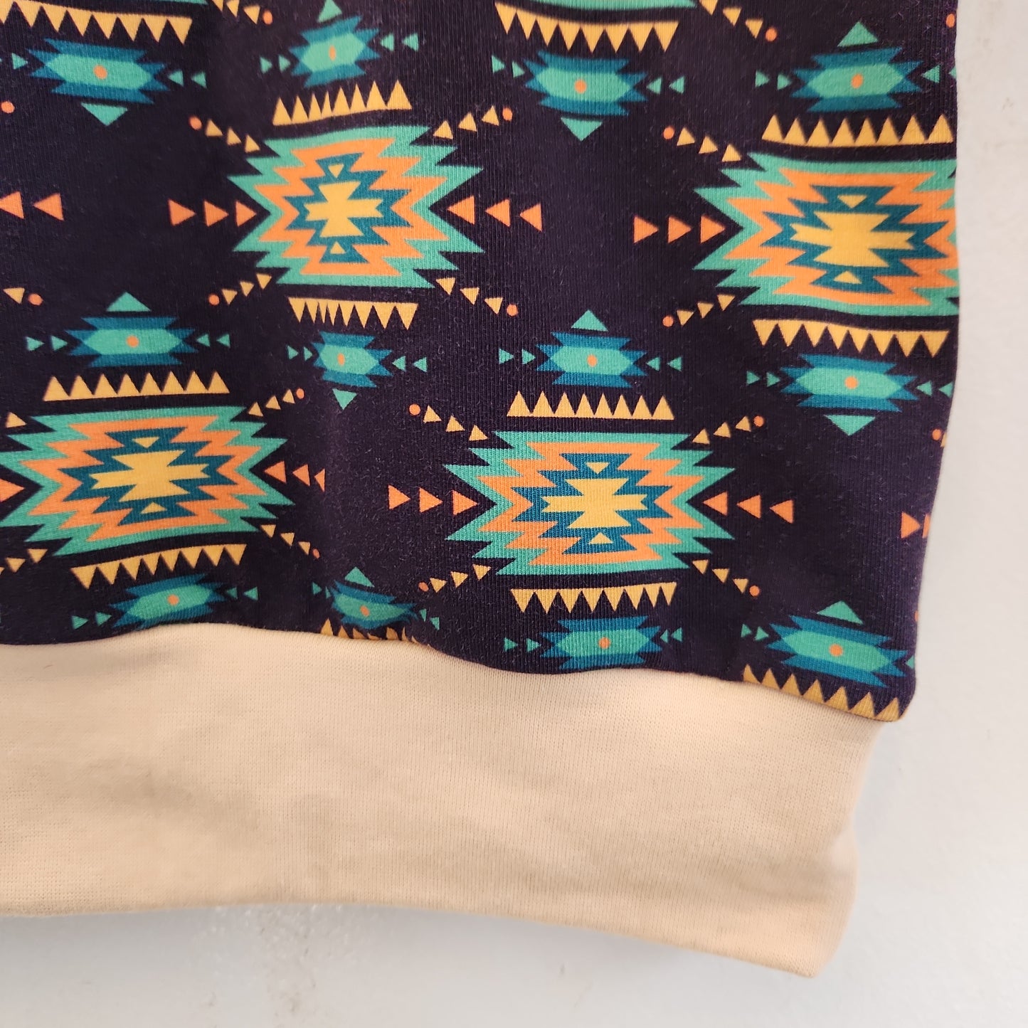 Western Geometric Grow-with-me Crewneck