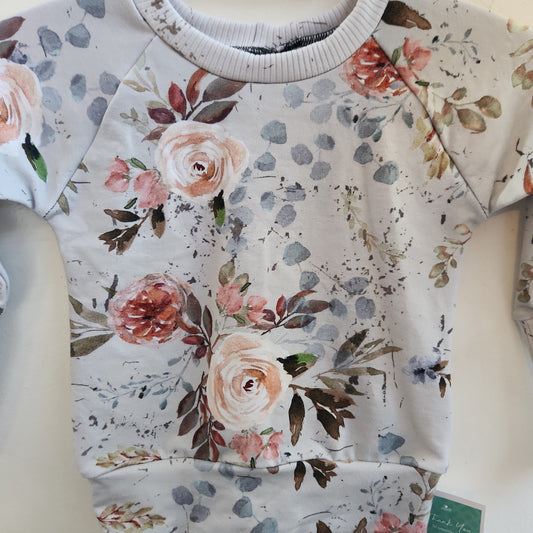 Cream Florals *Last Cuts* Print Grow-with-me