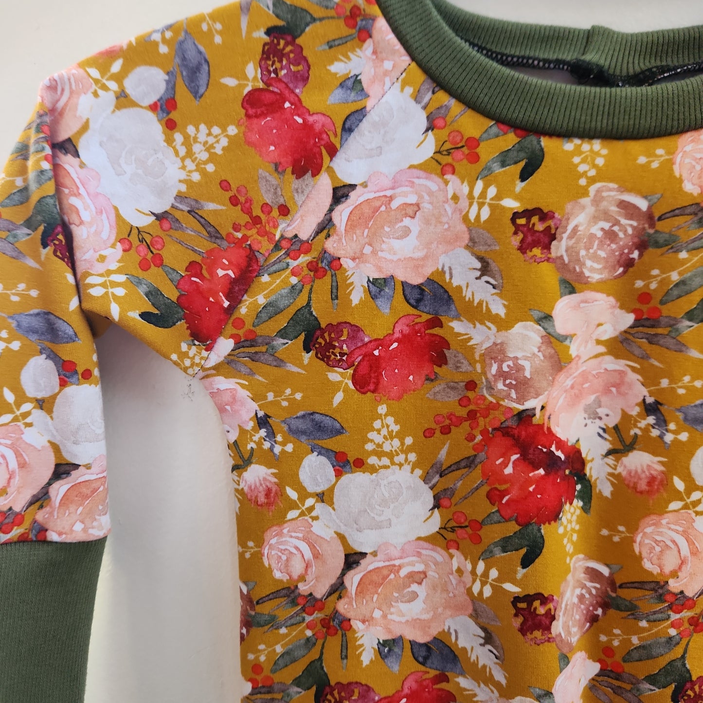 Mustard Florals *Last Cuts* Print Grow-with-me