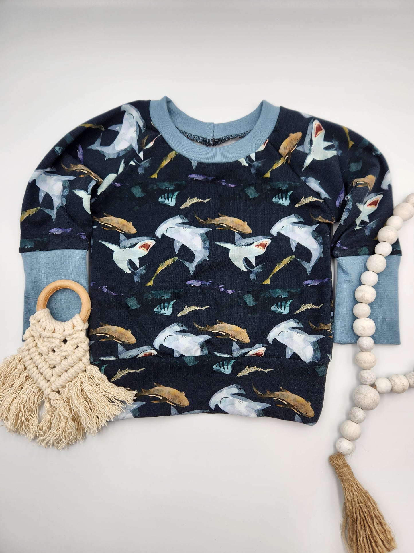 Shark Grow-with-me Crewneck